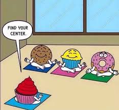 cupcakes doing yoga