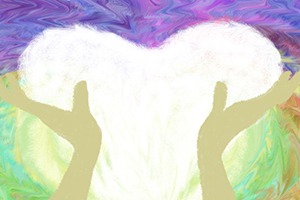 hands supporting heart - reiki therapy